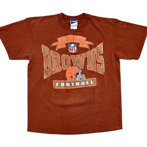 Cleveland Browns Football 1995 Single Stitch Vintage T-Shirt, Men's Large
